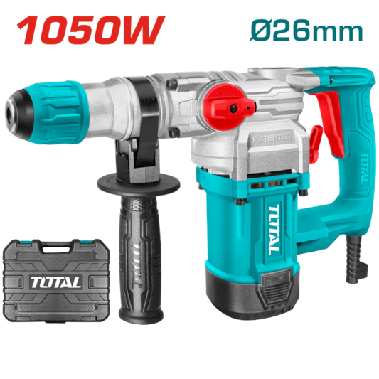 Total 1050W SDS PLUS Rotary Hammer Heavy-Duty Drilling
