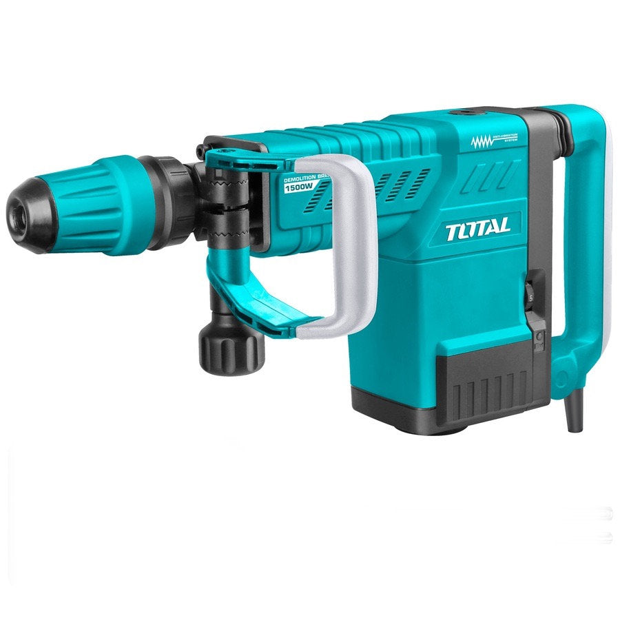 Total 1500W 12KG Demolition Hammer SDS MAX Heavy-Duty Power Total 1500W 12KG Demolition Hammer SDS MAX Heavy-Duty Power