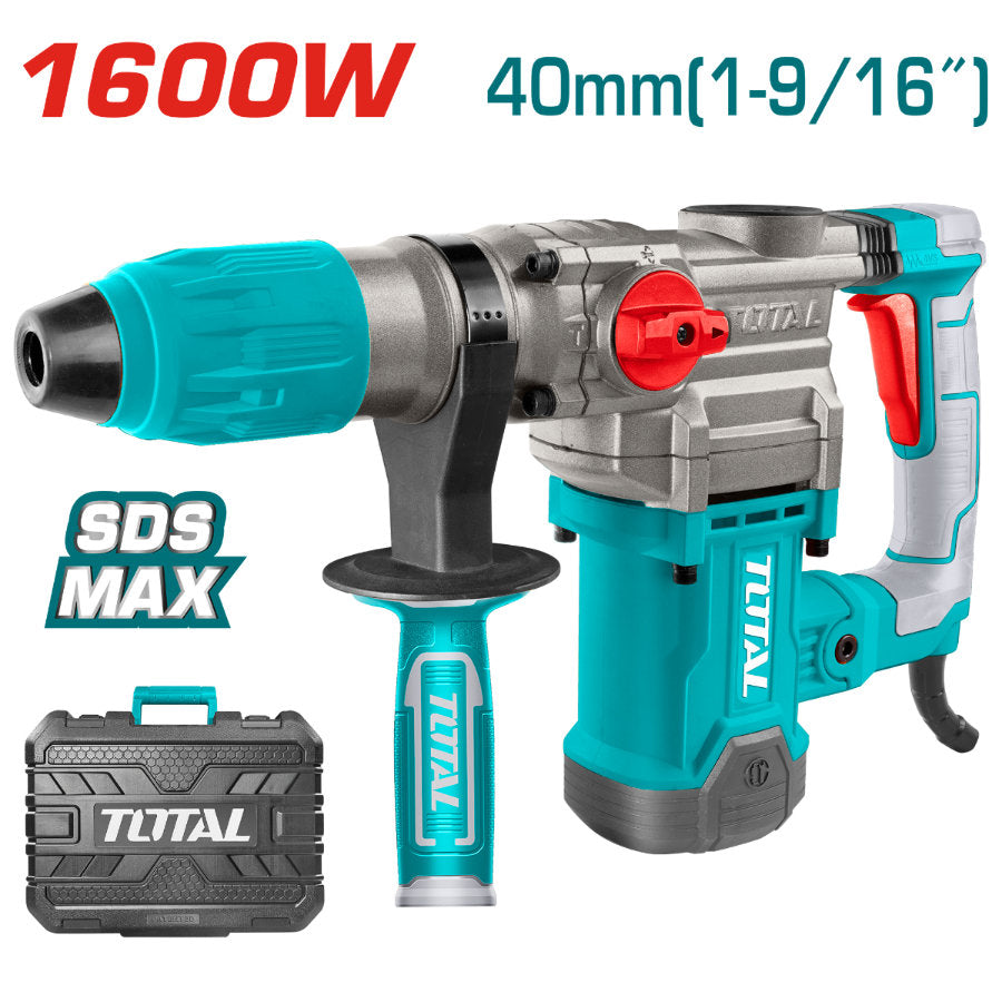 Total 1600W SDS Max Rotary Hammer Heavy-Duty Performance Total 1600W SDS Max Rotary Hammer Heavy-Duty Performance