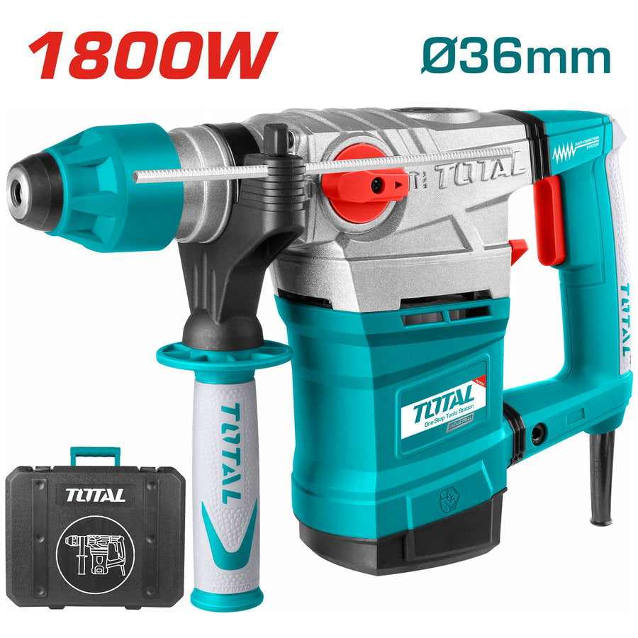 Total 1800W SDS Plus Rotary Hammer Ultimate Power & Precision Total 1800W SDS Plus Rotary Hammer Ultimate Power & Precision