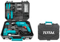 Total 680W Electric Drill & 12V Cordless Drill with 119 Pieces