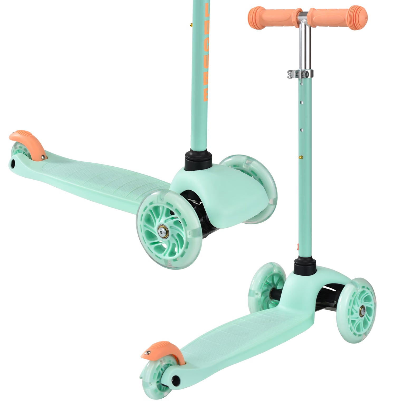 Bold Cube - Three Wheel Scooter Teeny - Mint - Age 3-6 Bold Cube - Three Wheel Scooter Teeny - Mint - Age 3-6