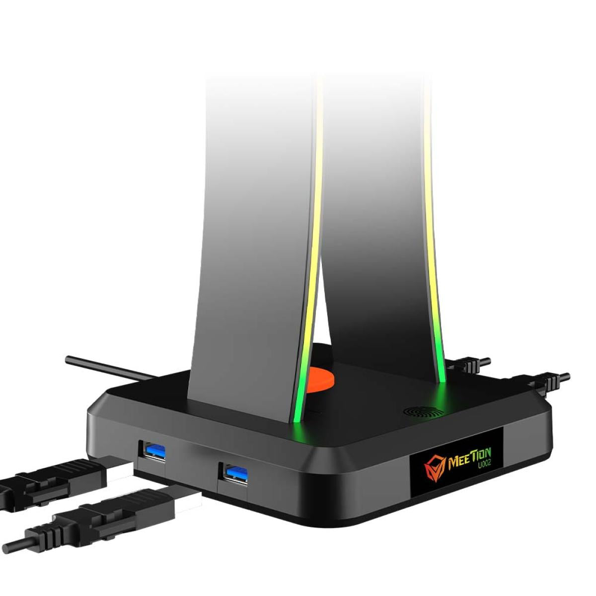 Meetion U002 RGB Gaming Headset Stand - Multifunctional Hub Meetion U002 RGB Gaming Headset Stand - Multifunctional Hub