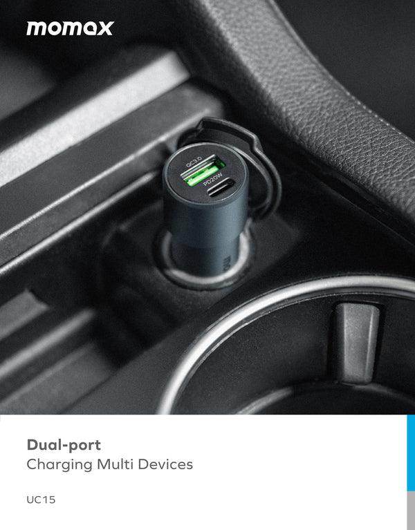 Momax 38W Dual-port Car Charger