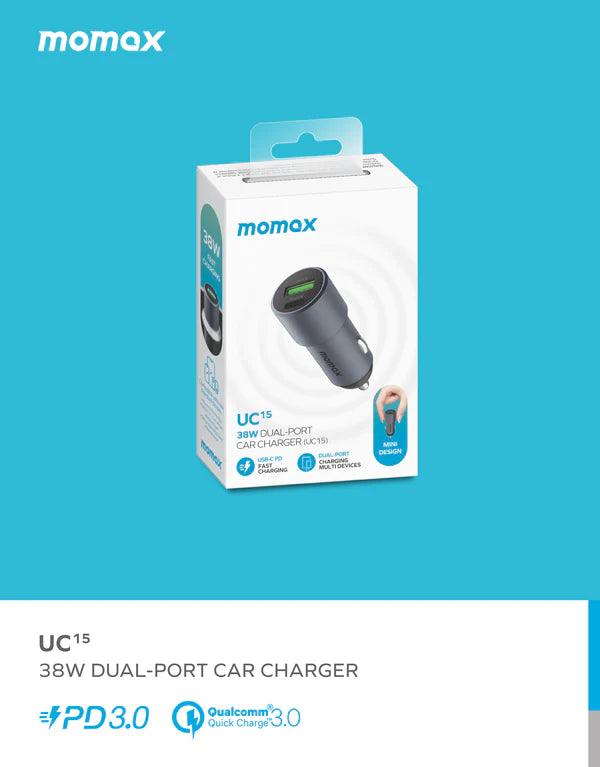 Momax 38W Dual-port Car Charger