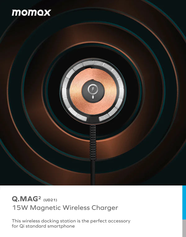 MOmax Q.Mag MagSafe Transparent Magnetic Wireless Charger