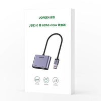 محول يوجرين USB 3.0 HDMI & VGA