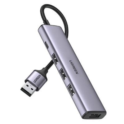 يوجرين موزع USB 3.0 بـ4 منافذ + منفذ طاقة USB-C موديل 20805 
