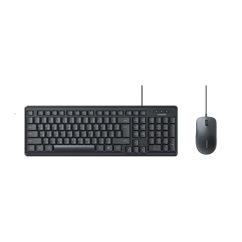 UGREEN MK330 USB Wired Keyboard & Mouse Combo – Black UGREEN MK330 USB Wired Keyboard & Mouse Combo – Black