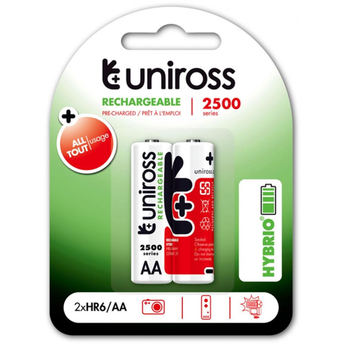 Uniross Rechargeable 2500mAh AA Battery Uniross Rechargeable 2500mAh AA Battery
