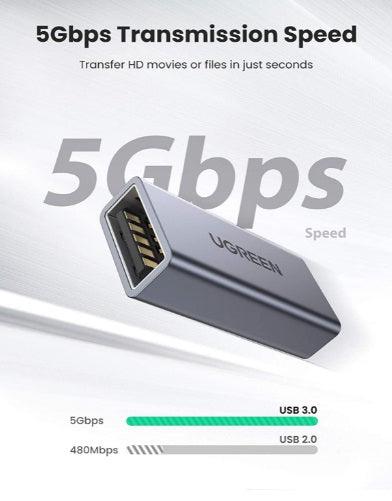 محول يوجرين USB 3.0 A/F إلى A/F - نقل بيانات عالي السرعة