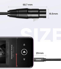 UGREEN 3.5mm Three-Pole Male to XLR Female Audio Cable 2m AV182