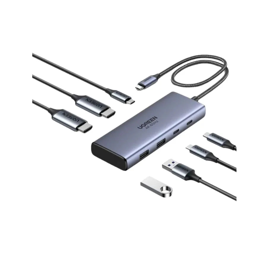 UGREEN 7-in-1 USB-C Hub with 2 HDMI, USB 3.2, and PD Port UGREEN 7-in-1 USB-C Hub with 2 HDMI, USB 3.2, and PD Port