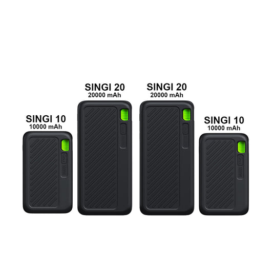 Goui Bundle27 Power Bank – 2x Singi 10,000mAh &amp; 2x 20,000mAh, Black