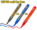 JADEVER Permanent Marker Set – 12pcs Black or Blue or red | Quick-Drying, Multi-Surface Ink (JDJM1501 / JDJM1502 /  JDJM1503)