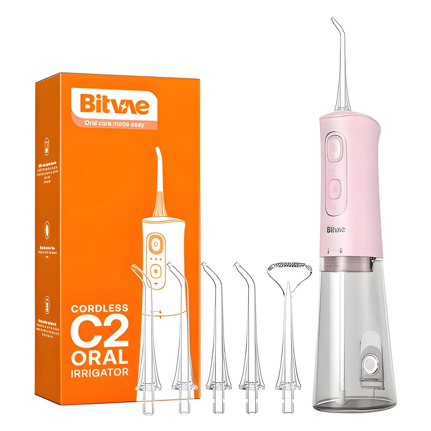 Fairywill Water Flosser C2 - 3 Modes, IPX7 Waterproof, 40 Days Battery Life