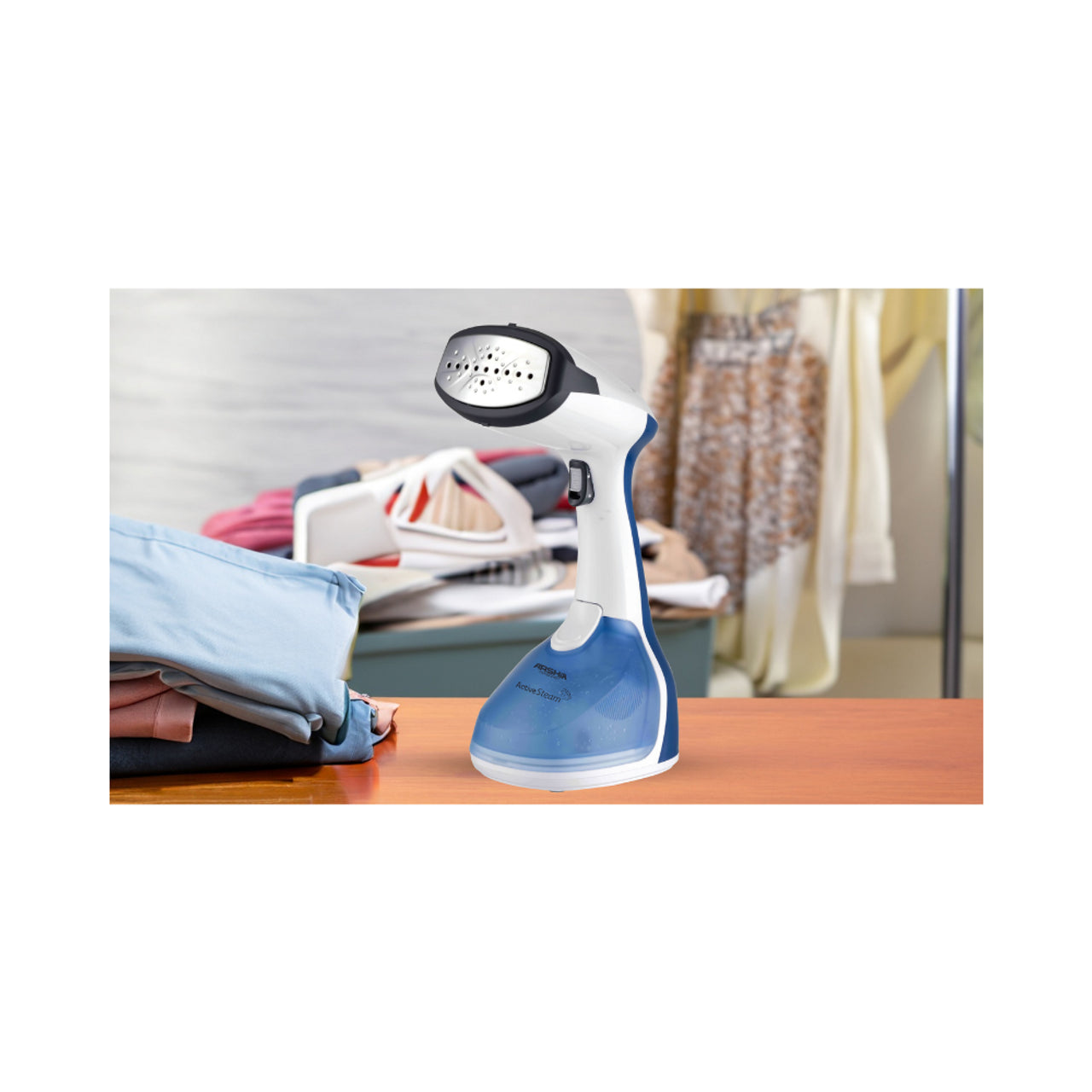 Arshia Handheld Steam Iron White & Blue