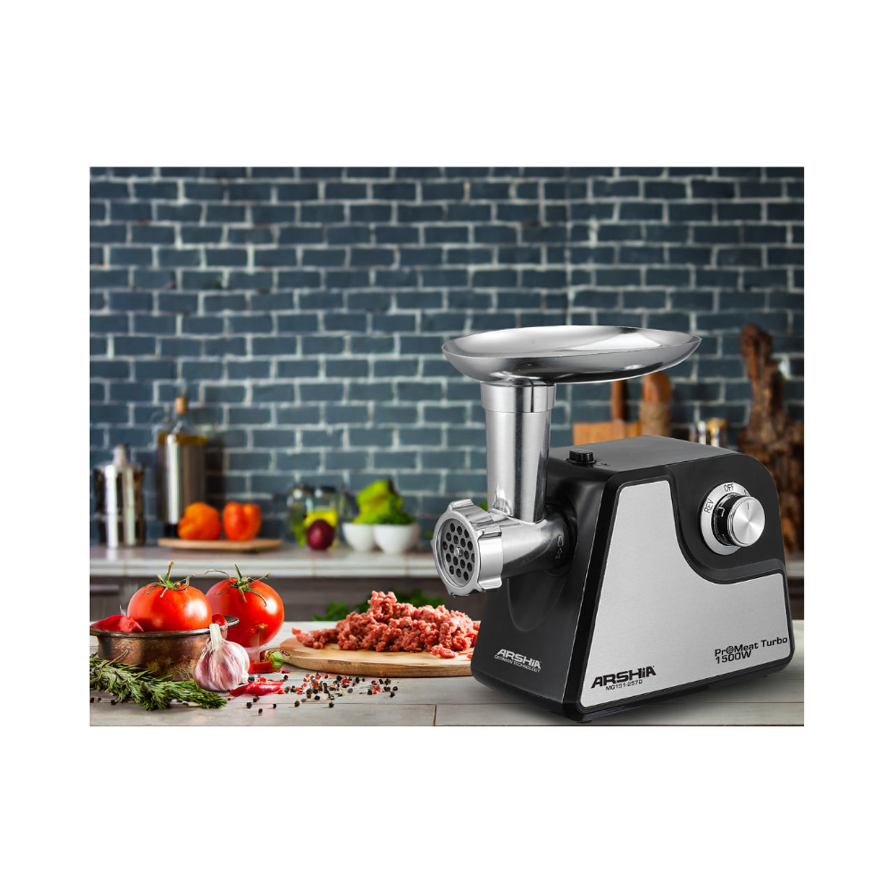 Arshia Essential Meat Grinder 1500 Watt - Black Arshia Essential Meat Grinder 1500 Watt - Black