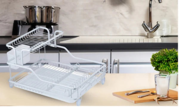 Arshia Aluminum Dish Rack with Drainer Arshia Aluminum Dish Rack with Drainer