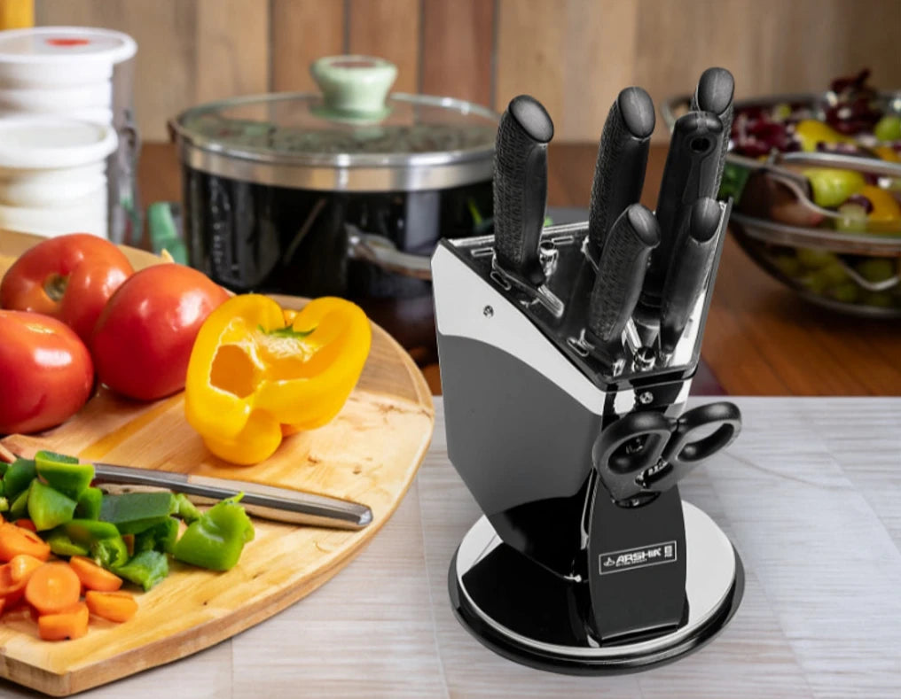 Arshia Stainless Steel Non-stick Knife Set 8pc Arshia Stainless Steel Non-stick Knife Set 8pc