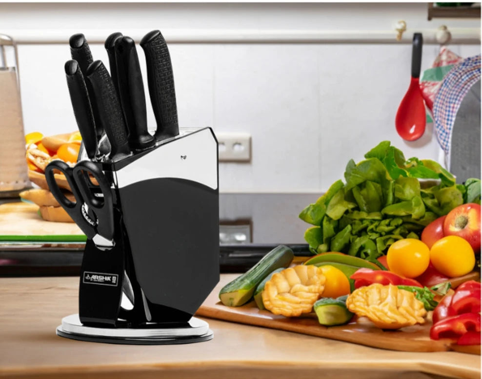 Arshia Stainless Steel Non-stick Knife Set 8pc Arshia Stainless Steel Non-stick Knife Set 8pc