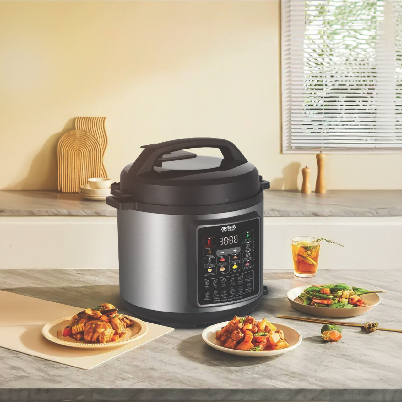 Arshia Digital Pressure Express Cooker 6L Arshia Digital Pressure Express Cooker 6L