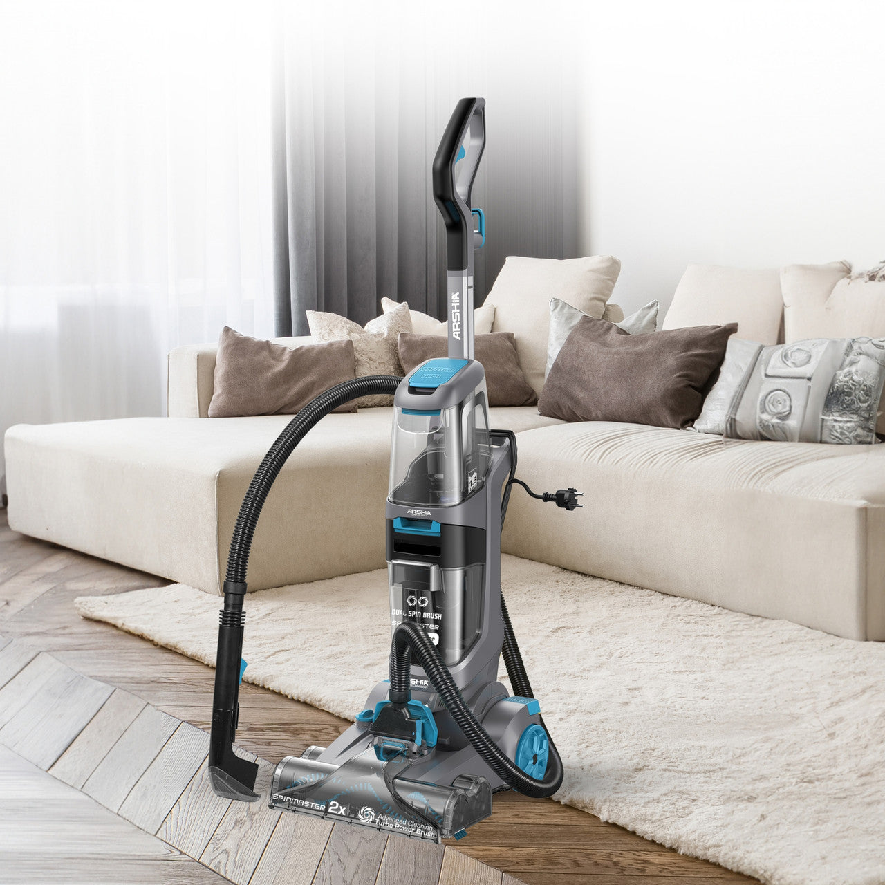 Arshia Carpet Washer with Advanced Scrubbing Brush – 800W