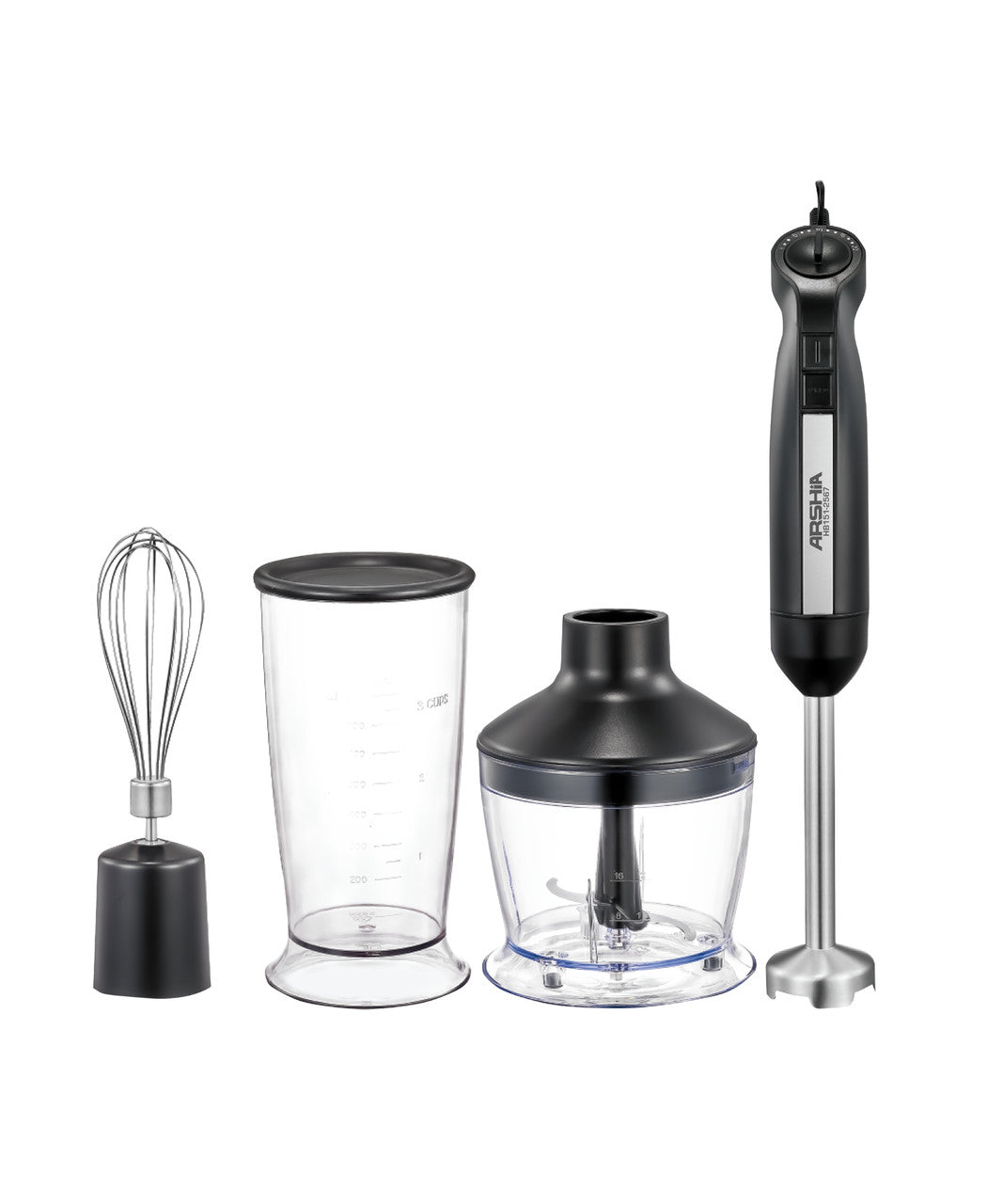 Arshia Hand Blender 3 in 1 - Black