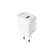 Lenyes LCH011 – شاحن سفر سريع 18 واط بمنفذ USB (أبيض)

