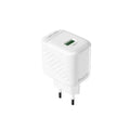 Lenyes LCH011 – شاحن سفر سريع 18 واط بمنفذ USB (أبيض)
