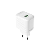 Lenyes LCH011 – شاحن سفر سريع 18 واط بمنفذ USB (أبيض)
