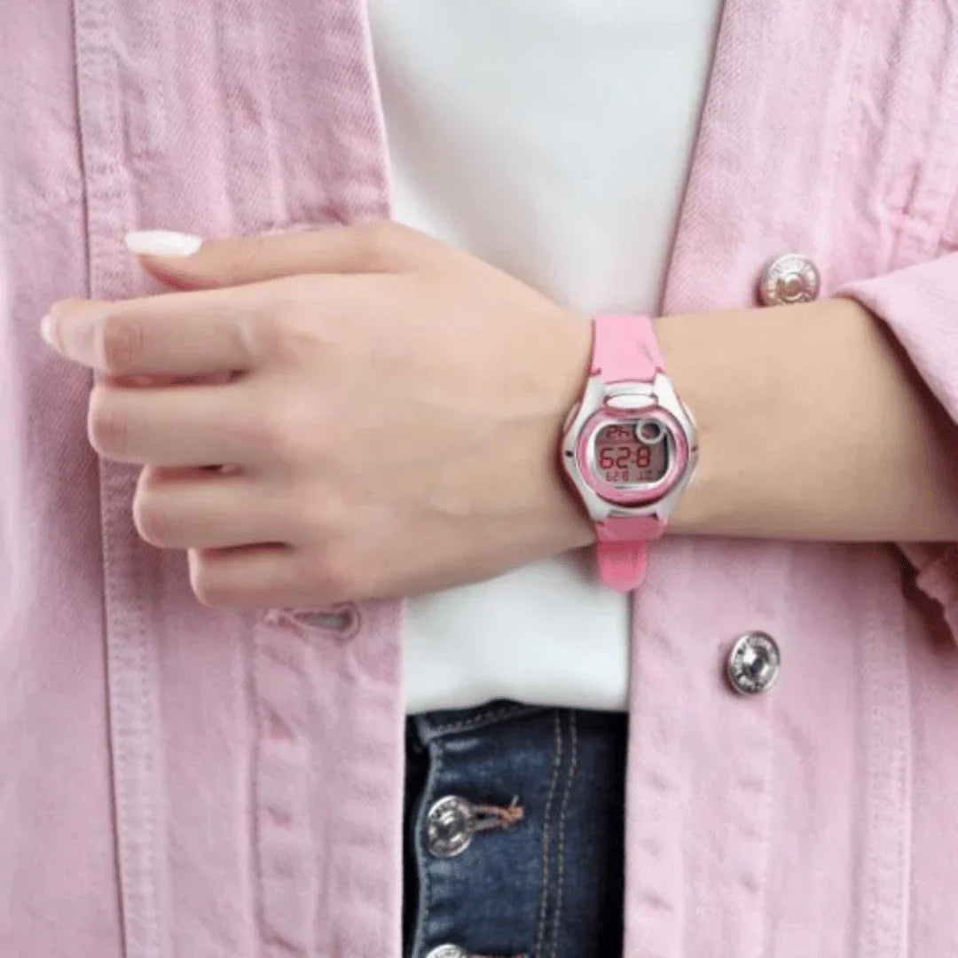 Casio Digital Pink Rubber For Kids LW-200-4B Casio Digital Pink Rubber For Kids LW-200-4B