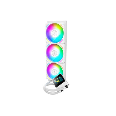 مُبرّد Huntkey MVP V360 للمعالج بثلاث مراوح - تصميم أبيض أنيق