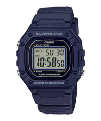 Casio, W-218H-2AVDF, Men's Watch - Navy Blue Resin