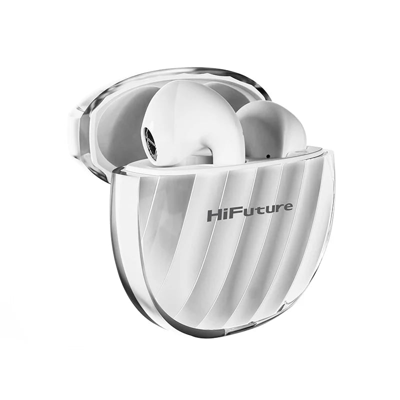 HiFuture Flybuds 3 Bluetooth 5.3 Earphones Gym and Sport Earphones with 4 Built-in Microphones for Calls