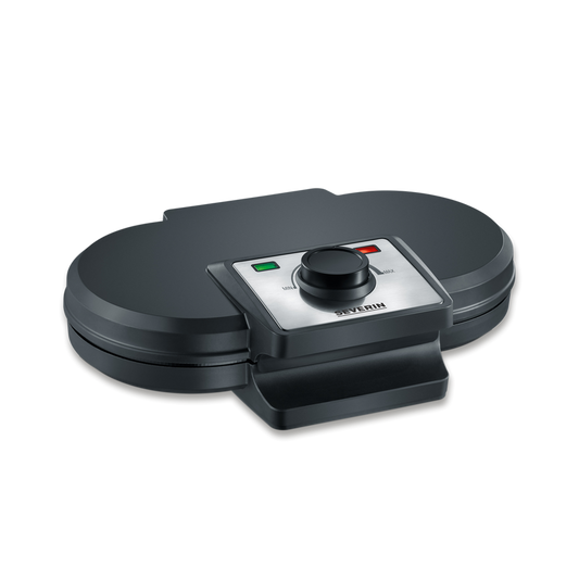Severin Double Waffle Maker - Non-Stick & Space-Saving Design