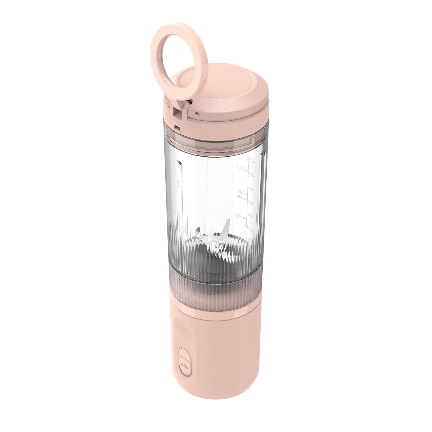 Flugel VitaGo Portable Blender – 180W, 600ml BPA-Free Tritan Cup, USB-C Fast Charging, Stainless Steel Blades | Pink
