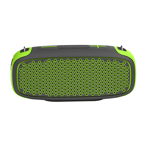 Wiwu p16 max wireless speaker with wireless microphone – black + yellow green
