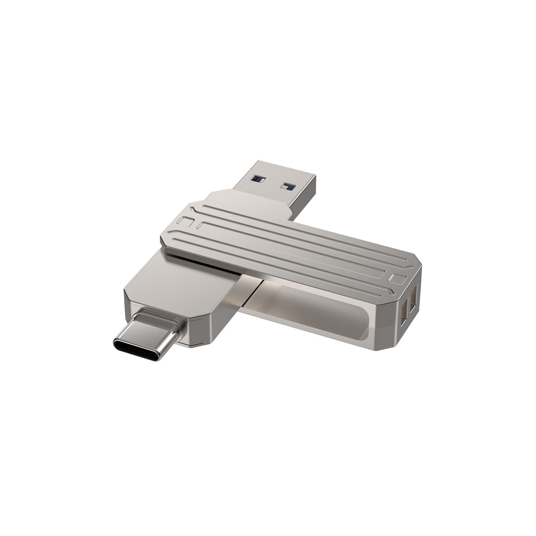 WIWU Infinite 2in1 USB3.2 Flash Drive 64GB Fast & Versatile - Silver WIWU Infinite 2in1 USB3.2 Flash Drive 64GB Fast & Versatile - Silver