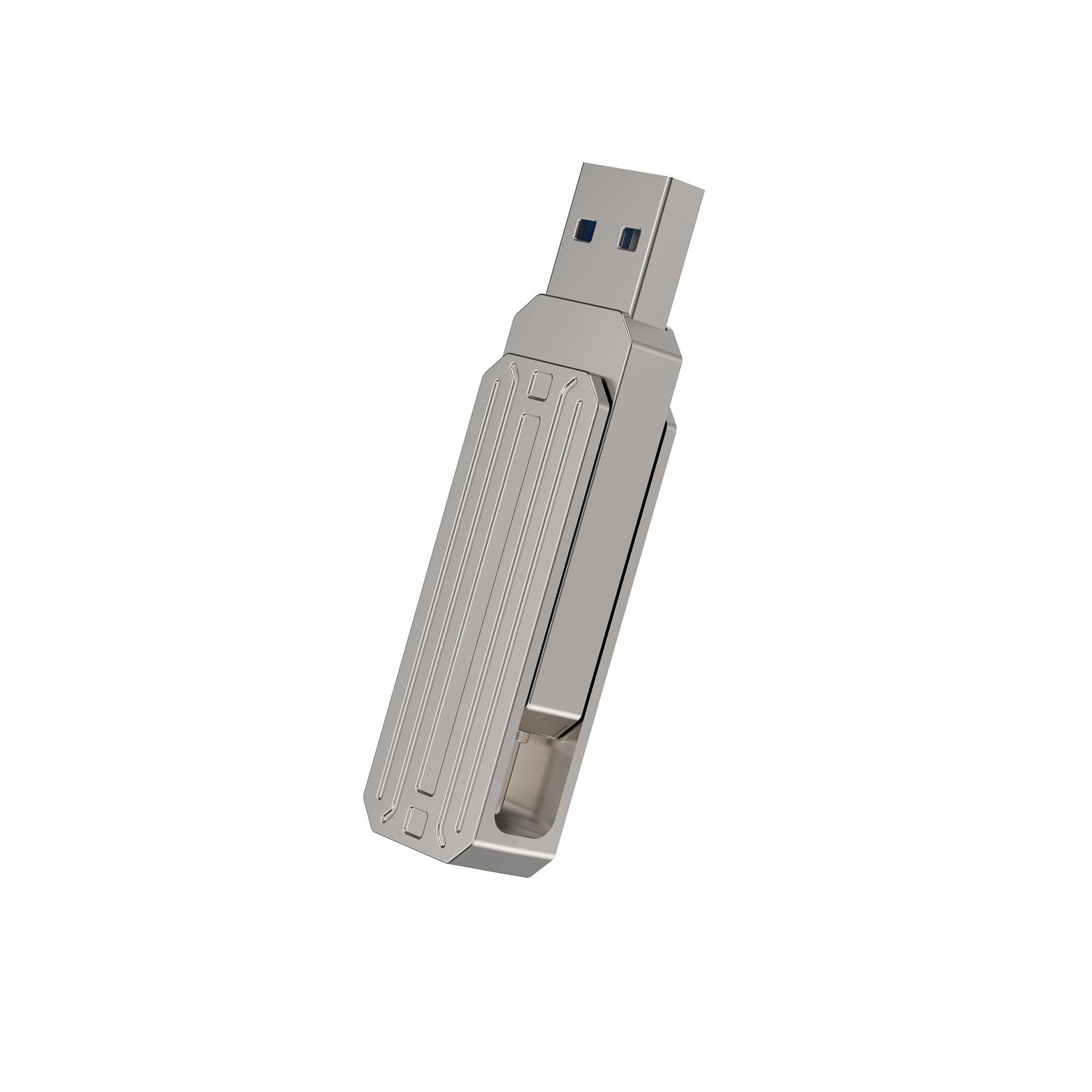 WIWU Infinite 2in1 USB3.2 Flash Drive 64GB Fast & Versatile - Silver WIWU Infinite 2in1 USB3.2 Flash Drive 64GB Fast & Versatile - Silver