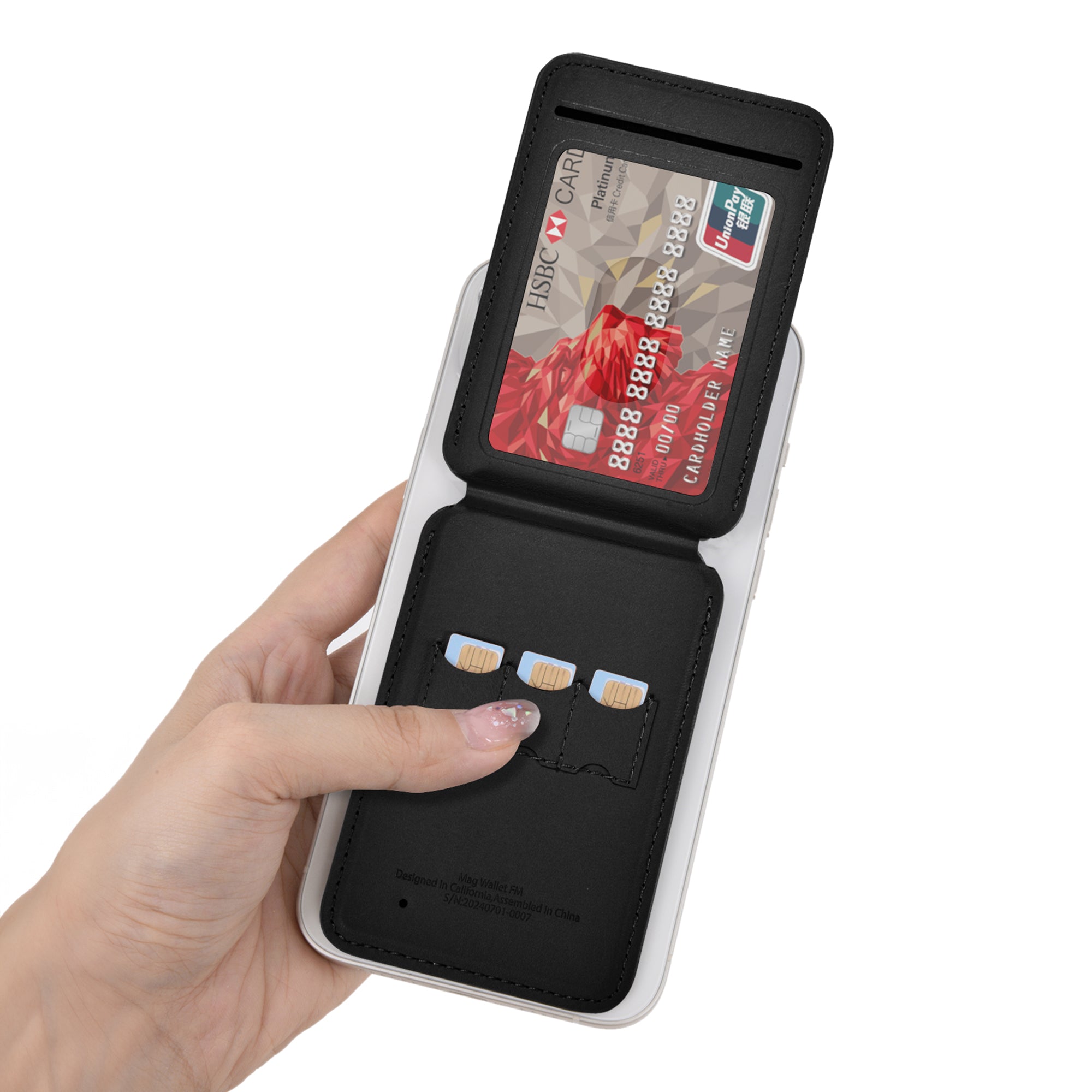 WIWU Mag Wallet FM MW 005 Slim & Magnetic - Black