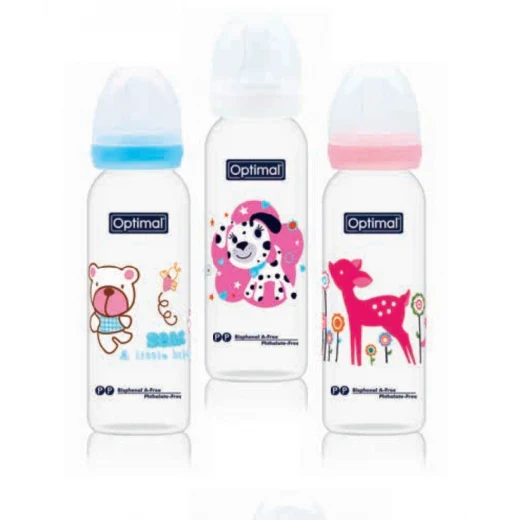 Optimal S.Waist Ortho Feeding Bottle 240ml | Anti-Colic Optimal S.Waist Ortho Feeding Bottle 240ml | Anti-Colic