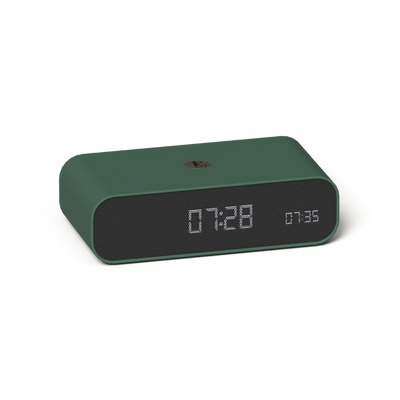 Kreafunk Wakie 4-in-1 Alarm Clock, Bluetooth Speaker, Wake-Up Light & 15W Wireless Charger – Nordic Green