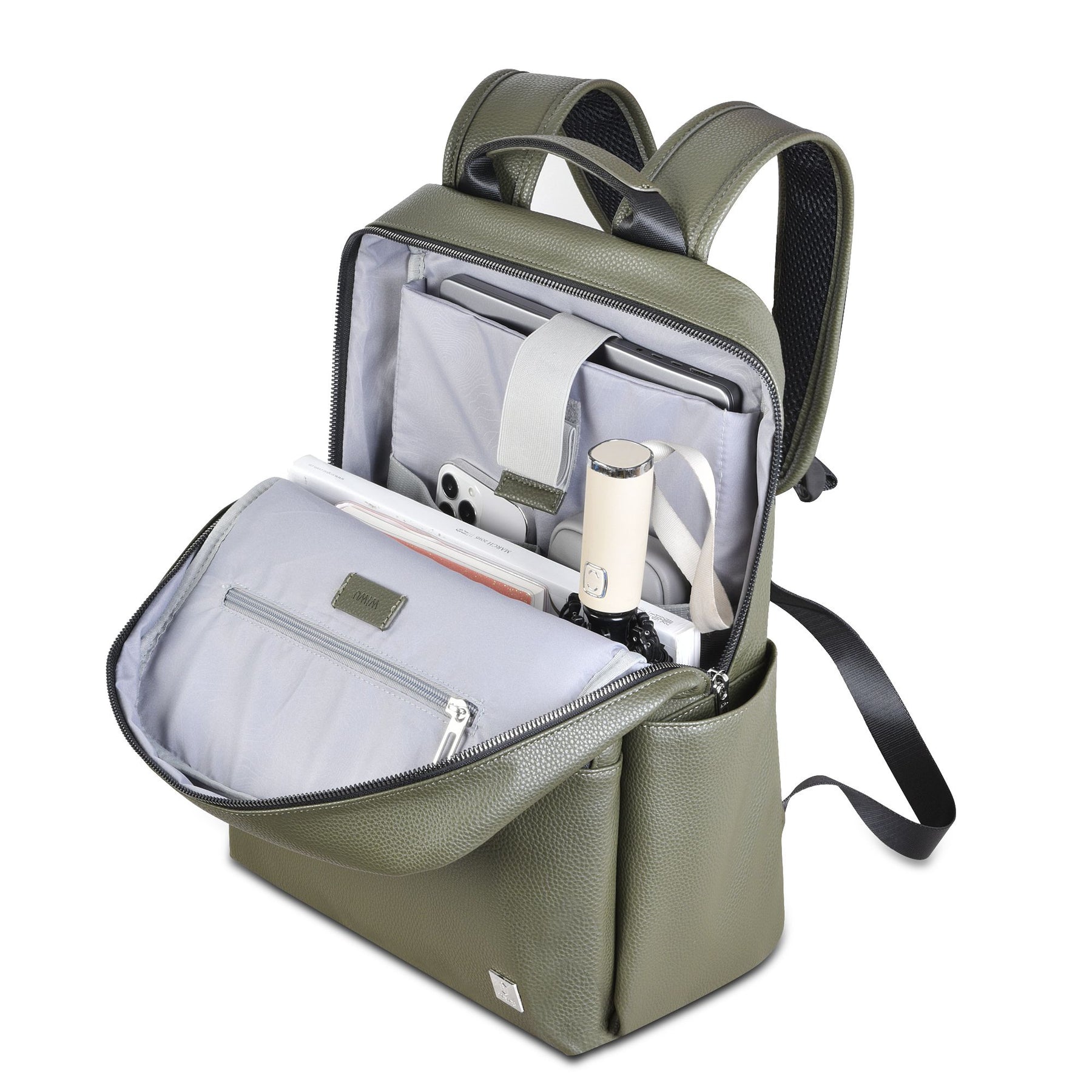 WIWU Osun Backpack PU leather with front pocket& Laptop WIWU Osun Backpack PU leather with front pocket& Laptop
