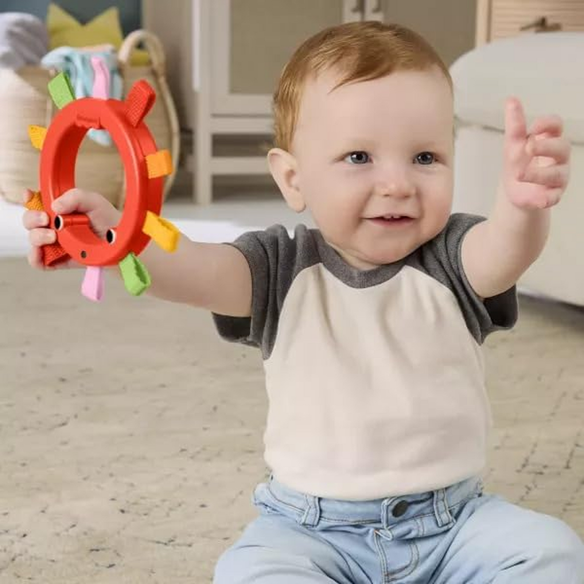 Fisher-Price Webbing Rattle – Assorted