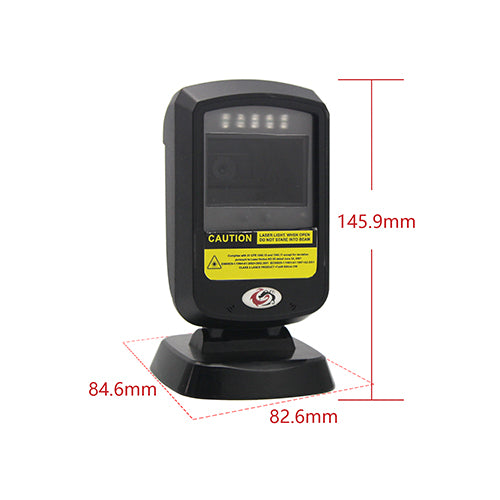 SUNLUX Wired Barcode Scanner 2D With Stand SUNLUX Wired Barcode Scanner 2D With Stand