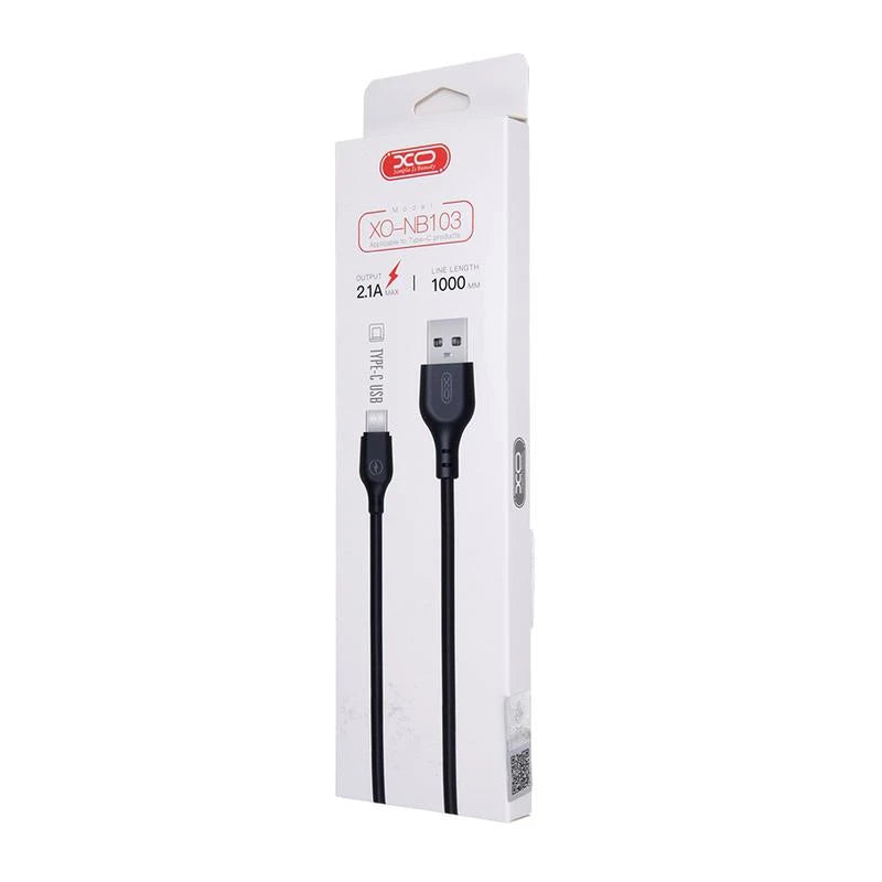 XO NB103 USB-A to USB-C Charging Cable – 1M, 2.1A XO NB103 USB-A to USB-C Charging Cable – 1M, 2.1A