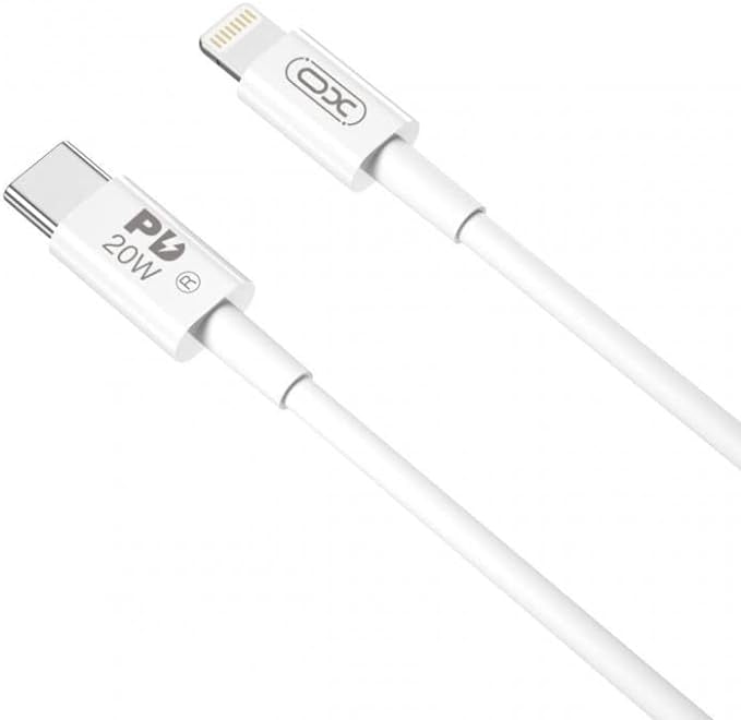 XO NB-Q189B USB-C to Lightning 2M Cable – 20W PD White XO NB-Q189B USB-C to Lightning 2M Cable – 20W PD White