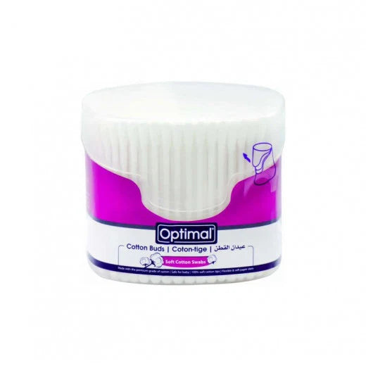أعواد قطن Optimal – 300 قطعة، نظافة وأمان للاستخدام اليومي