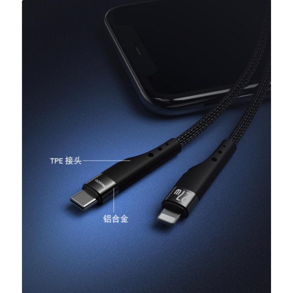 YESIDO 3M 27W PD Data Cable Fast Charging - Black YESIDO 3M 27W PD Data Cable Fast Charging - Black